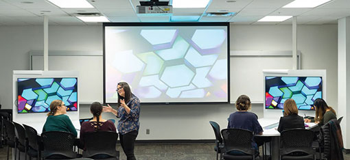 People attending a workshop